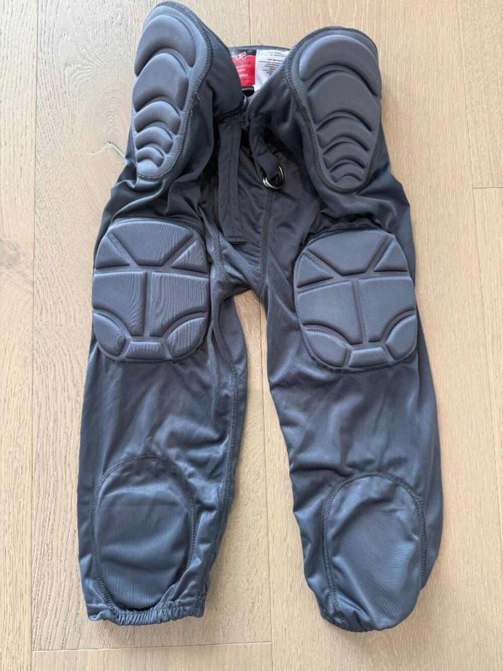 Alleson Athletic Youth XL Integrated Football Pants - Grey